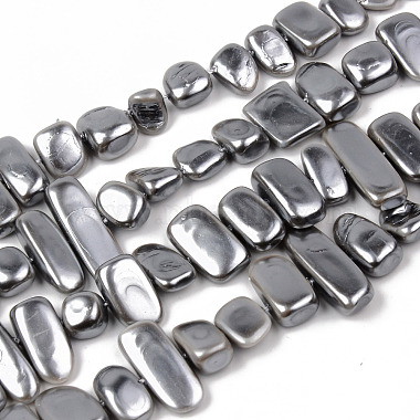 Electroplate Natural Freshwater Shell Beads Strands(SHEL-R049-025)-2