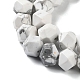 Brins de perles rondes coupées en étoile de howlite naturelle(G-M418-C16-01)-4