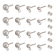 40Pcs 4 Size 304 Stainless Steel Stud Earring Findings(STAS-UN0044-43)-1