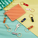 WADORN 16Pcs 8 Colors PU Leather Keychain(KEYC-WR0001-11)-5