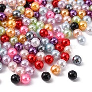 Imitation Pearl Acrylic Beads, No Hole, Round, Mixed Color, 6mm, about 5000pcs/bag(OACR-S011-6mm-ZM)