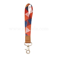 Polyester Cord Mobile Accessories, Cell Phone Lanyards, Adjustable Neck Strap, with Alloy Swivel Clasps, Light Gold, 21cm(AJEW-WH0235-88A)