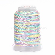 5 Rolls 12-Ply Segment Dyed Polyester Cords, Milan Cord, Round, Lavender, 0.4mm, about 71.08 Yards(65m)/Roll(WCOR-P001-01B-022)