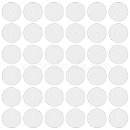 200Pcs Plastic Disc Pads to Stabilize Earrings, Anti-Pain Earring Cushion Earring Backs for Earring Pins, Clear, 11x0.5mm, Hole: 0.5mm(KY-FH0001-31)
