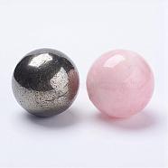 Natural Gemstone Home Display Decorations, No Hole/Undrilled Beads, Round Ball, 40mm(DJEW-K009-D)