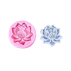 DIY Display Silicone Molds, Resin Casting Molds, Flower, Fuchsia, 78x17mm(PW-WG25FB7-02)