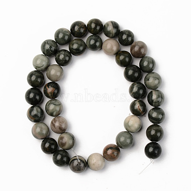 Natural Green Jasper Beads Strands(G-S369-008D-B)-2