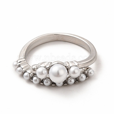 Plastic Imitation Pearl Cuff Ring(RJEW-F142-04P)-2