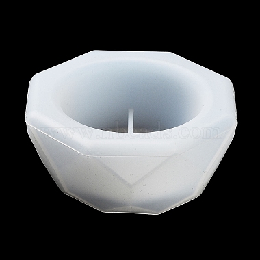 Faceted Octagon DIY Silicone Candle Cup Molds(DIY-P078-07)-5