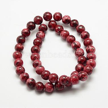 Natural Larvikite Beads Strands(G-E383-6mm-M)-3