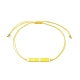 bracelet à maillons en graines de verre(BJEW-JB08894-01)-1