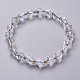 Faceted Natural Quartz Crystal Stretch Beaded Bracelets(BJEW-H543-A10)-1