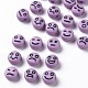 Opaque Medium Purple Acrylic Beads(X-MACR-N008-42-C06)-1