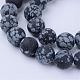 Natural Snowflake Obsidian Beads Strands(G-Q462-8mm-10)-1