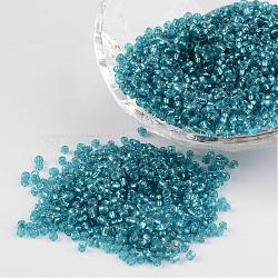 12/0 1.5~2mm Glass Seed Beads Loose Spacer Beads, Opaque Colours, Pale Turquoise, 1.5~2mm, Hole: 0.5~1mm, about 3306pcs/50g(X-SEED-A005-2mm-23)
