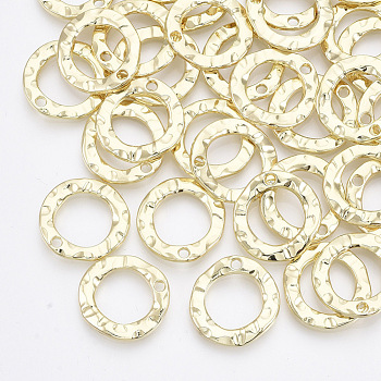 Alloy Pendants, Ring, Light Gold, 18x18x2mm, Hole: 1.8mm