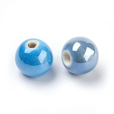Perles en porcelaine manuelles(X-PORC-D001-14mm-M)-2
