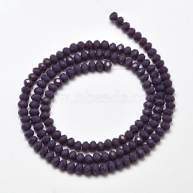 Faceted Rondelle Glass Beads Strands(X-EGLA-J134-3x2mm-A04)-2