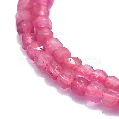 naturelles tourmaline rose brins de perles(G-P457-B01-02B)-2
