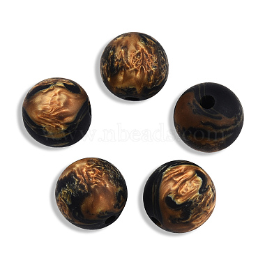 Frosted Resin Beads(X-RESI-N034-17-A05)-2