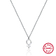 925 Sterling Silver Feminine Symbol Pendant Necklaces for Women(UZ9324)-1