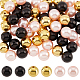 Elite 60Pcs 3 Colors Custom Resin Imitation Pearl Beads(RESI-PH0001-95)-1