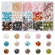 Ensemble de perles de pierres précieuses mélangées naturelles et synthétiques 225pcs 15 styles(G-FS0005-72)-1