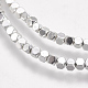 Electroplate Non-magnetic Synthetic Hematite Beads Strands(G-K239-14D)-2