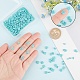 300Pcs 3 Style 2-Hole Baking Painted Glass Seed Beads(SEED-CN0001-06)-3