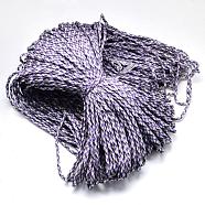 7 Inner Cores Polyester & Spandex Cord Ropes, for Rope Bracelets Making, Medium Purple, 4mm, about 109.36 yards(100m)/bundle, 420~500g/bundle(RCP-R006-033)