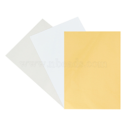 Aluminum Heat Press Thermal Transfer Crafts, Pearly Lustre, Rectangle, Mixed Color, 150x100x0.6mm, 3 colors, 4sheets/color, 12sheets/set(AJEW-BC0001-08)