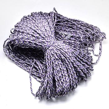 7 Inner Cores Polyester & Spandex Cord Ropes, for Rope Bracelets Making, Medium Purple, 4mm, about 109.36 yards(100m)/bundle, 420~500g/bundle