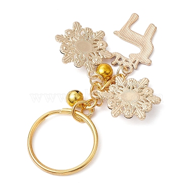 Alloy Enamel with Cubic Zirconia Keychain(KEYC-JKC00863)-4