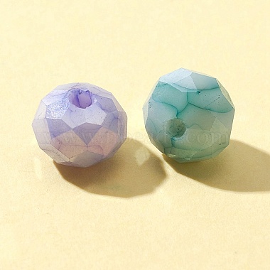 104Pcs 8 Colors Opaque Baking Painted Glass Beads Strands(EGLA-FS0001-27)-3