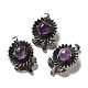 Natural Amethyst Pendants(G-A095-03AS-02)-1