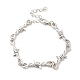 Alloy Thorns Link Chain Bracelet(BJEW-C026-01P)-1