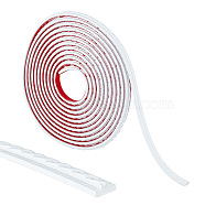 PVC Ceiling Decoration Accessories, for Wall Border Decorative Strip, White, 12x8mm(DIY-WH0569-52B)