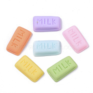Opaque Resin Decoden Cabochons, Milk Candy, Imitation Food, Mixed Color, 19~20x11x5mm(X-CRES-N026-09)