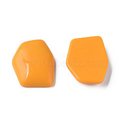 Opaque Acrylic Cabochons, Irregular Hexagon, Orange, 25.5x19.5x5.5mm, about 253pcs/500g(MACR-S373-143-A07)