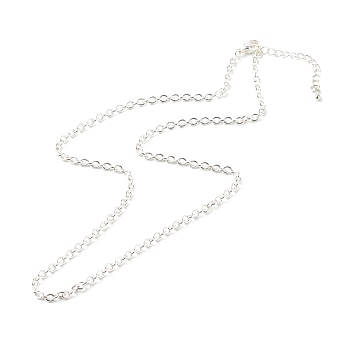 304 Stainless Steel Chain Necklaces, with Lobster Claw Clasps, Silver, 17.9 inch(45.5cm)