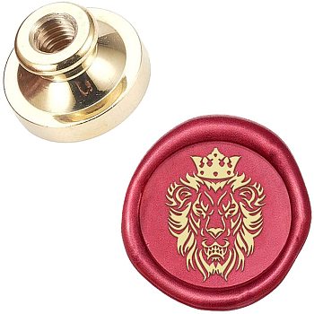 DIY Scrapbook, Brass Wax Seal Stamp, Lion Pattern, 25mm