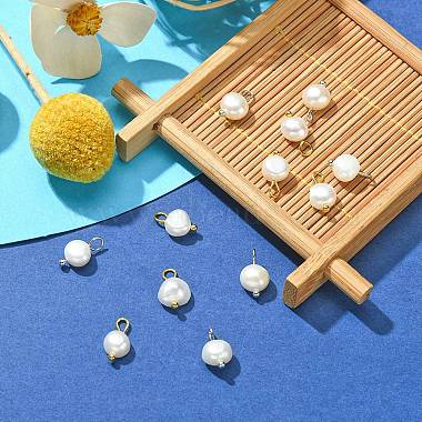 12pcs 2 styles de breloques ovales en perles de culture d'eau douce naturelles(FIND-YW0003-57)-5