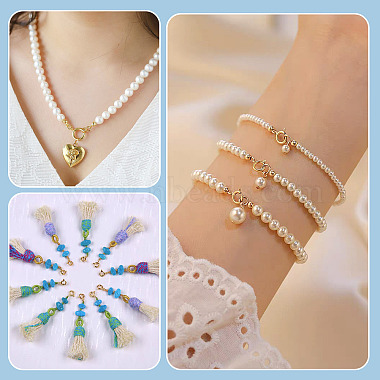 35Pcs 5 Styles Brass Spring Ring Clasps(KK-TA0008-89)-8