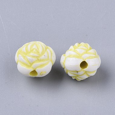 Perles en acrylique de style artisanal(MACR-S299-029A)-2