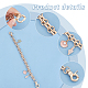 Elite 2Pcs Ocean Theme Alloy Enamel Starfish & Shell Shape Charm Purse Strap Extenders(AJEW-PH0004-97)-4