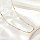 Stainless Steel Column Link Chain Necklaces for Women(WH6707)-1