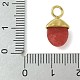 304 Stainless Steel Natural Carnelian(Dyed & Heated) Pendants(STAS-L277-07G-08)-3