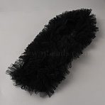 7-Layer Polyester Pleated Lace Trim, Lace Ribbon for Sewing Decoration, Black, 5-1/8 inch(130mm)(OCOR-WH20006-03B-03)
