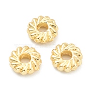 Alloy Spacer Beads, Cadmium Free & Lead Free, Flower Disc, Real 18K Gold Plated, 8x2.5mm, Hole: 2mm(PALLOY-O103-06G)