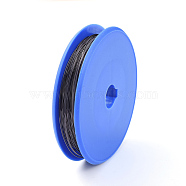 Round Copper Craft Wire, for Jewelry Making, Gunmetal, 0.3mm, about 120m/roll(X-CWIR-E004-0.3mm-B)